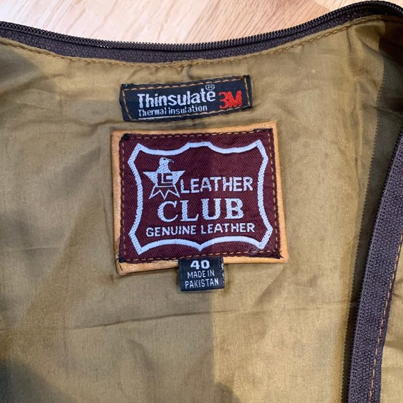 Leather Club Thinsulated Vintage Motorcycle Jacket - Picture 5 of 11